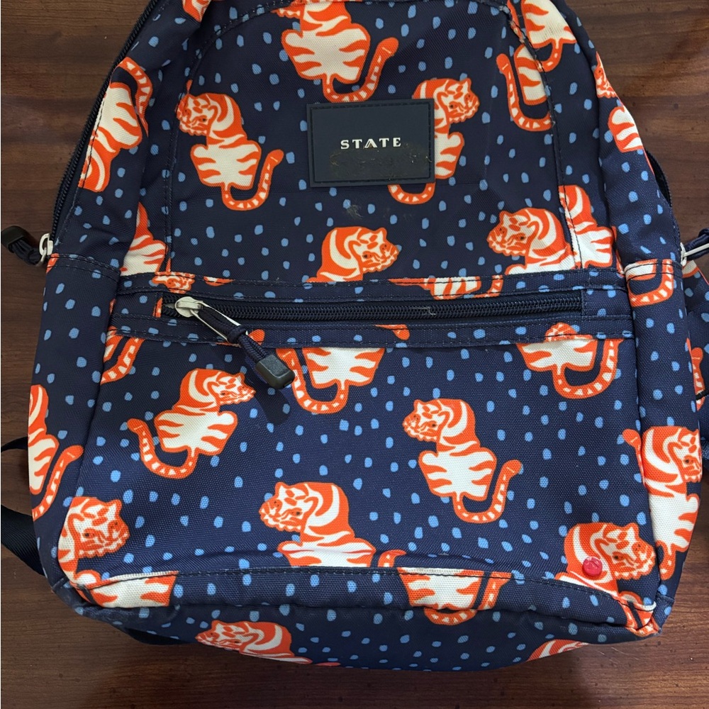 COPY - State Bages-Gently Used: Kane Kids Mini Backpack, Blue Tigers